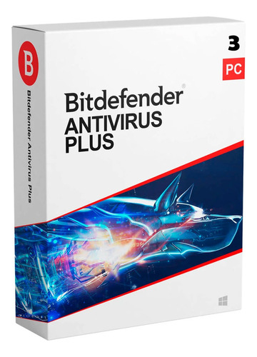 Bitdefender Antivirus Plus | 3 Pc | 1 Año | Clave