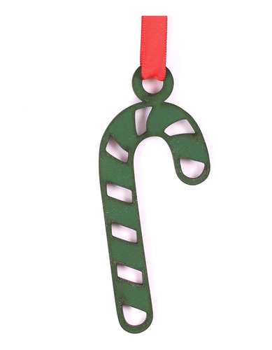 Kit 10 Enfeites Arvore Natal Doce Natalino Decor Verde Mdf