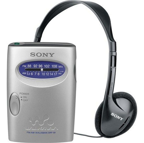 Sony Srf59silver Walkman Radio Estéreo Am / Fm