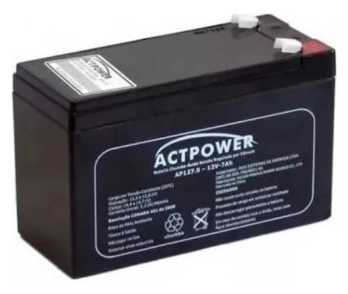 Bateria 12v 7a Selada Para Centra De Alarme Cerca Elétrica
