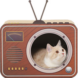 Shengocase - Caja Rascador De Radio Para Gatos, Casa De
