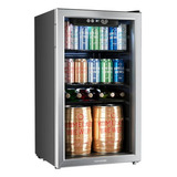 Refrigerador De Bebidas Homelabs - 120 Latas Con Puerta De V