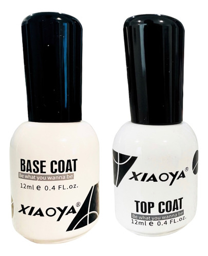 Base Y Top Coat  10ml Gel Cura Lampara Uv Nail Art 