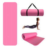 Tapete Yoga Ejercicio Gimnasia Colchoneta Mat 15mm Color Rosa