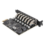 Tarjeta De Expansión Pci Express 7 Puertos E 7 Puertos Usb3.