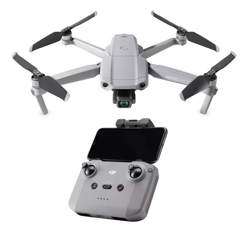 Drone Dji Mavic Air 2 Accesorios Garantia Oficial 4k 60fps Color Gris