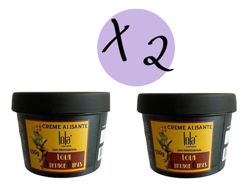 Lola Cosmetics Combo De 2 Alisantes Veganos Curly Girl 100 G