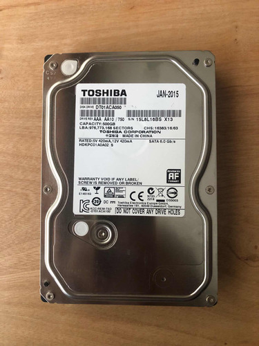 Hdd Toshiba 500 Gb