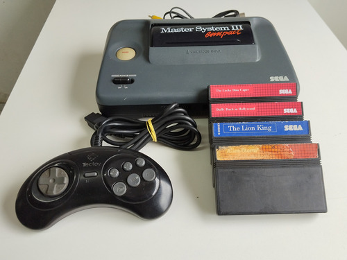 Master System 3 Compact Com 4 Jogos Completo