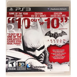 Ps3 Batman Arkham City  Edición Juego Del Año