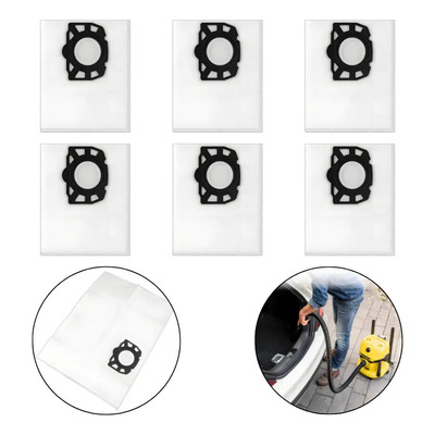Dexano 6 Bolsas para Aspiradora Karcher WD 3.200 \u002F WD2 \u002F WD3 \u002F KD3 \u002F SE4001 – Alta Eficiencia de Limpieza de Polvo, Fáciles de Reemplazar, Aptas para Aspiradoras Seco y Húmedo | Meses sin interés