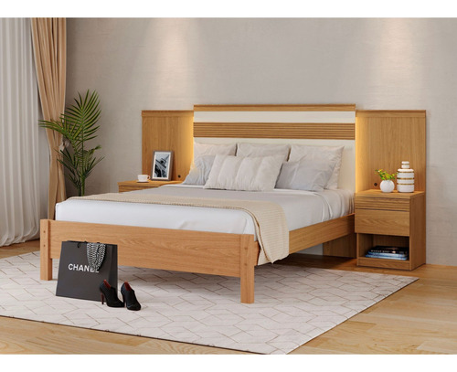 Cama Casal 160cm Granada Móveis Fazzio Wt