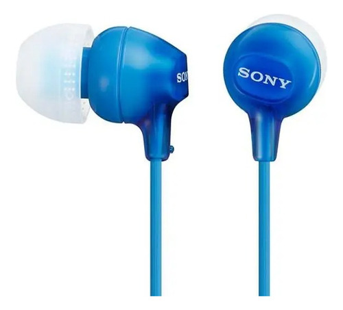 Auriculares In Ear Sony De 9mm Mdr-ex15lp Color Azul