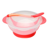 Tazón Con Cuchara Antideslizantes Bowl Silicona Ventosa Bebe