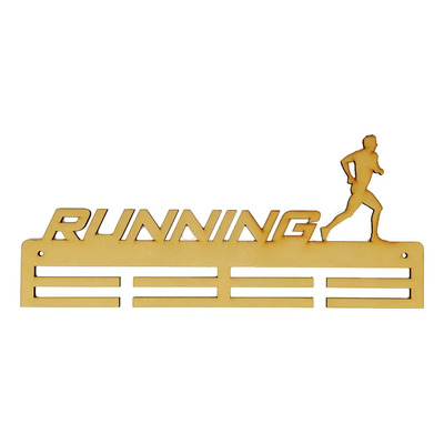 Porta Medallas Running Regalo Medallero Art5215 Ocre