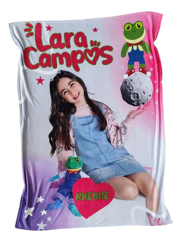 Frazada Cobija Lara Campos Rana Rhene Ultrasuave 127x102cm