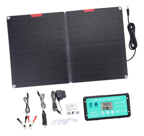 De Panel Solar Plegable De 60 W, Estación De Energía Mini