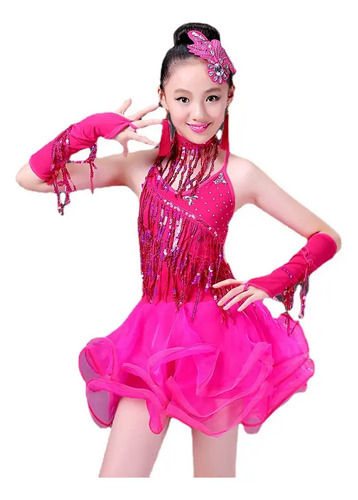 Zdy Nn Vestido Baile Latino Para Niña, Para Cosplay, | MercadoLibre