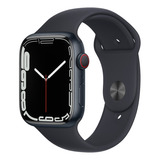 Apple Watch Series 7 (gps + Cellular, 45mm) - Caixa De Alumínio Meia-noite - Pulseira Esportiva Meia-noite