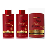 Combo Creme  Maxx Organico 3 Produtos Forty  Cabelos Lindos 