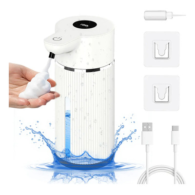 Dispensador de Jabon Baño, Dispensador de Jabón Automatica, Jaboneras de Jabon Electrico con 4 velocidades ajustables,Impermeable y Recargable, Liquido 420ml,Sin Contacto,para Cocina,Bano,Hotel,Espuma | MercadoLibre