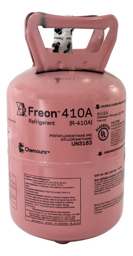 Garrafa Dupont Freon R410 Lacrada 5 Kilos Alef Refrigeracion