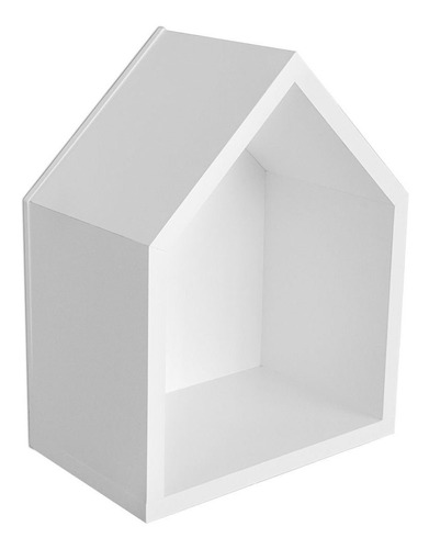 Nicho De Parede Casinha Quarto Bebê Mdf Decorativo Branco