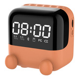 Reloj Despertador Digital Con Espejo, Altavoz Bluetooth Inal