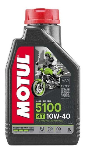 Aceite Motul 5100 Ester 4t 10w-40 Semi-sintetico 1lt -