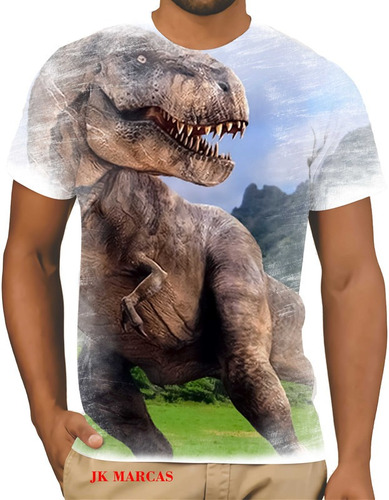 Camiseta Camisa Jurassic Park Desenho Infantil Meninio 08