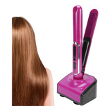 Mini Plancha Cabello Portatil Recargable Inalambrica De Base