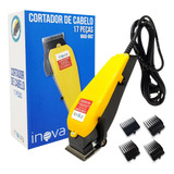 Cortador Maquina Cortar Cabelo Barba Profissional Inova 110v