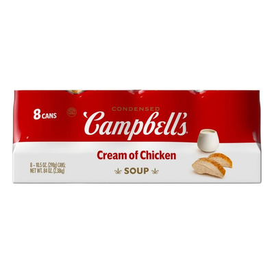 Campbell's Crema De Pollo 8 Latas De 298 Gramos C/u