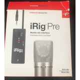 Interface Xlr  Ik Multimedia Irig Pre  Color Negro