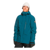 Campera Quiksilver Snow Hombre Mission Solid Petro Fuk