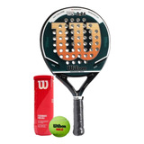 Paleta Padel Wilson Ws Competicion Series + Tubo De Pelotas 