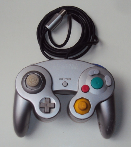 Controle Original Prata Para Game Cube - Funcionando