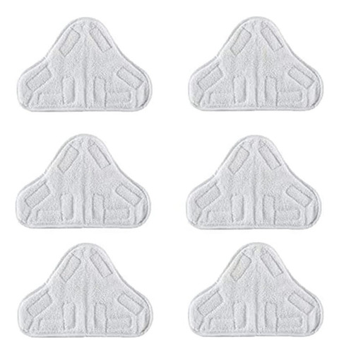 Paquete De 6 Almohadillas Para Mopa A Vapor H2o X5, Lavables