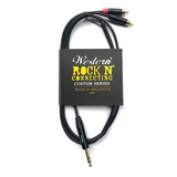 Cable Audio Plug Trs A 2 Rca De 3 Mts Western Profesional