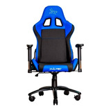 Silla Gamer Kultec Serie X2 Vinipiel Azul 150kg Kltx-213 Material Del Tapizado Cuero Sintético