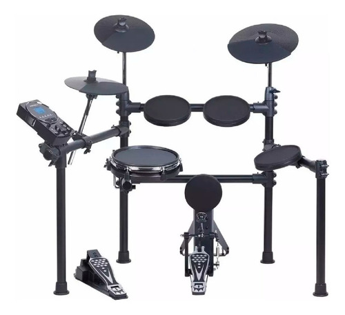 Batería Electrónica 5 Cuerpos Medeli Dd630s Mesh Usb Midi Color Negro
