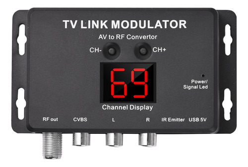 Conversor Av Para Rf Modulador Tv Tm80