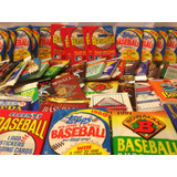 100 Tarjetas De Béisbol Antiguas En Viejos Paquetes De Cera 
