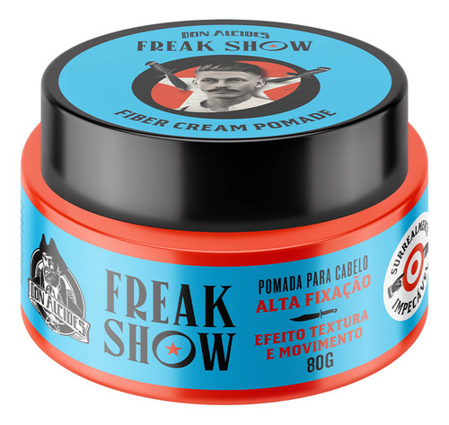 Pomada Fiber Cream Freak Show Textura Movimento Don Alcides