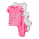  Pijama 4 Piezas Para Niña Dinosaurios Carters