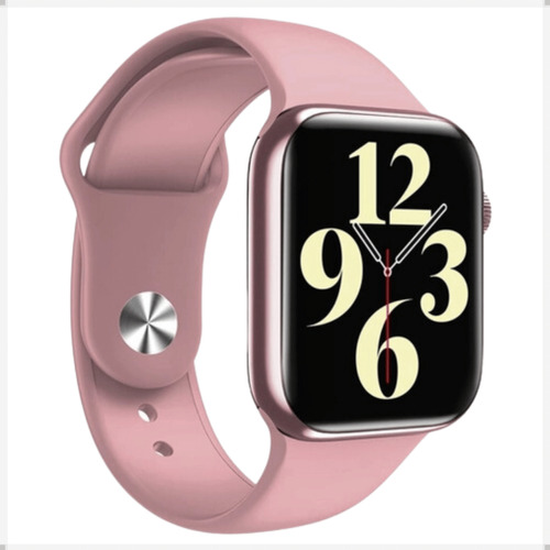 Relógio Smartwatch Feminino Hw16 Tela Infinita + 2 Pulseiras Cor Da Caixa Rosa Desenho Da Pulseira Sport Silicone / Milanese (metal)