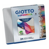 Colores Giotto Supermina Lata X 24 Unidades 3.8 Mm