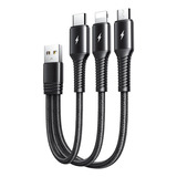 Cable Usb Tipo-c  3 En 1 Carga Para iPhone Android 