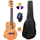 Ukulele Elétrico Shelby 23 Concert Com Capa E Afinador