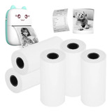 Combo X5 Papel Térmico Para Mini Impresora 57mm X 6 Metros